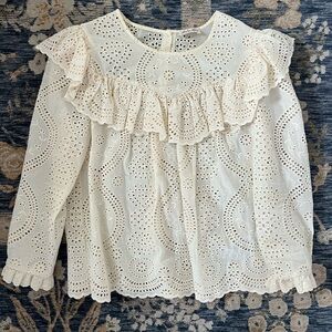 LoveShackFancy Eyelet Blouse